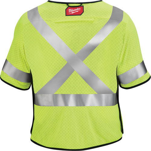 Gilet de s&eacute;curit&eacute; &agrave; maille d&eacute;tachable, Noir/Jaune lime haute visibilit&eacute;, Moyen/Petit Sécurité Médic