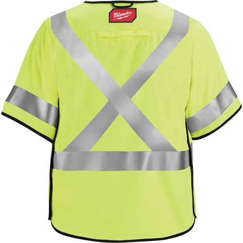 Gilet de s&eacute;curit&eacute; &agrave; maille d&eacute;tachable, Noir/Jaune lime haute visibilit&eacute;, Moyen/Petit Sécurité Médic