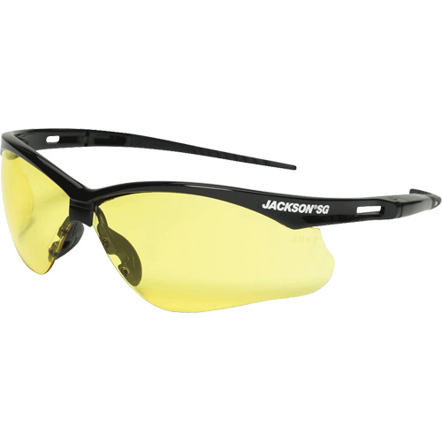 Safety Glasses, Amber Lens, Anti-Scratch, ANSI Z87+/Meets/Exceeds CSA Z94.3 Sécurité Médic