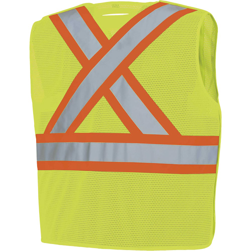 598P Veste de s&eacute;curit&eacute; &agrave; maille d&eacute;tachable, Jaune lime haute visibilit&eacute;, Moyen/Petit, Polyester Sécurité Médic