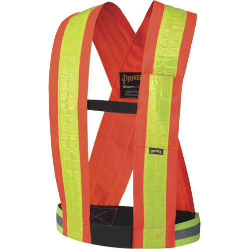 5593 Safety Sash, High Visibility Orange, Yellow Reflective Colour, One Size Sécurité Médic