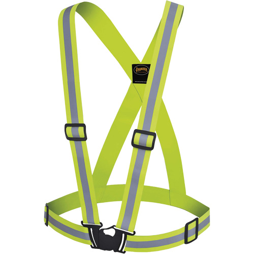 5497 Bretelles de s&eacute;curit&eacute;, Jaune lime haute visibilit&eacute;, Couleur r&eacute;fl&eacute;chissante Argent, Taille unique Sécurité Médic