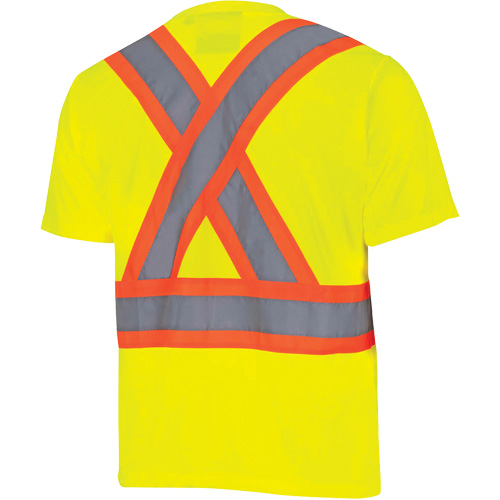6991 Chandail de s&eacute;curit&eacute; en il-de-perdrix, Polyester, 3T-Grand, Jaune lime haute visibilit&eacute; Sécurité Médic