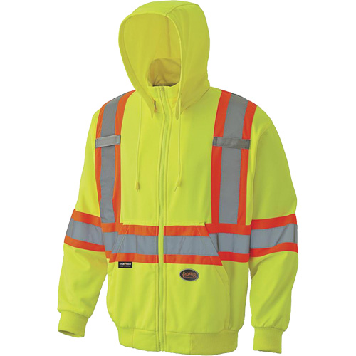 6941 Zip Style Hoodie, X-Small, High Visibility Yellow Sécurité Médic