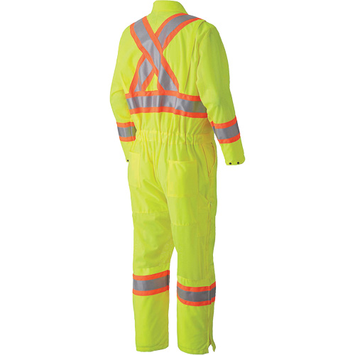 5999A Traffic Safety Coveralls, X-Small, High Visibility Lime-Yellow Sécurité Médic