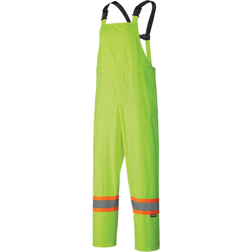 5599 Lightweight Waterproof Rain Suit, Polyester/PVC, X-Small, High Visibility Lime-Yellow Sécurité Médic
