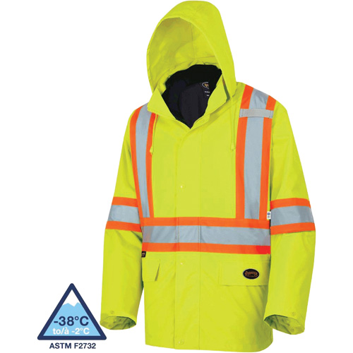 5633 The Rock 3-in-1 Parka, High Visibility Lime-Yellow, X-Small Sécurité Médic