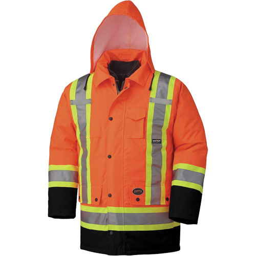5020BB Waterproof 7-in-1 Safety Parka, High Visibility Orange, 2X-Large Sécurité Médic