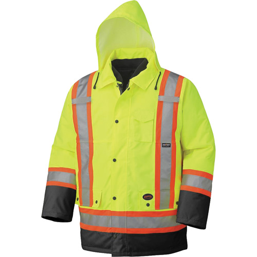 5021BB Manteau imperm&eacute;able 7 en 1, Jaune lime haute visibilit&eacute;, T-petit Sécurité Médic