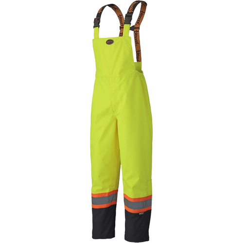 5405 Salopettes imperm&eacute;ables 300D Trilobal antid&eacute;chirure, Polyester, T-petit, Jaune lime haute visibilit&eacute; Sécurité Médic