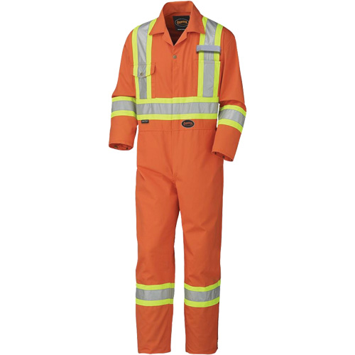 5513T Combinaison pour lavage industriel, 40 (grand taille), Orange haute visibilit&eacute; Sécurité Médic