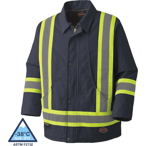 5535A Quilted Duck Parka, Navy Blue, Small Sécurité Médic