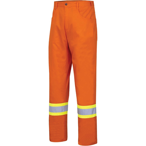 4461 Pantalon de s&eacute;curit&eacute; ultrafrais, Coton, 30, Orange haute visibilit&eacute; Sécurité Médic