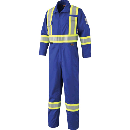 7704 Combinaison &agrave; haute visibilit&eacute; FR-Tech, Taille 42, Bleu royal, 10 cal/cm²/9,7 cal/cm² Sécurité Médic