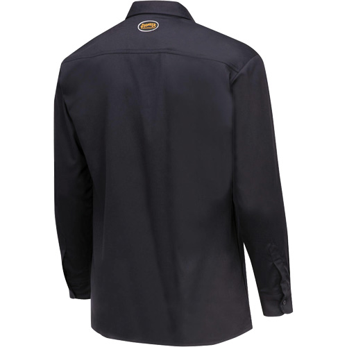 7742 FR-Tech&reg; Flame-Resistant Safety Shirt, Small, Navy Blue Sécurité Médic