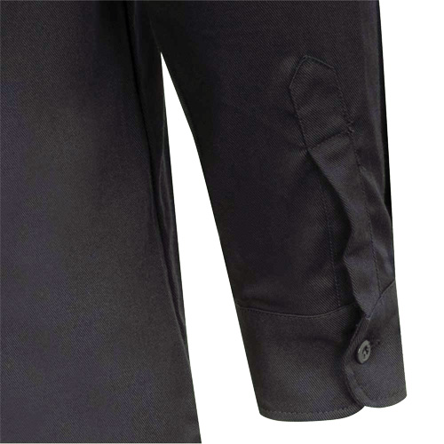 7742 FR-Tech&reg; Flame-Resistant Safety Shirt, Small, Navy Blue Sécurité Médic