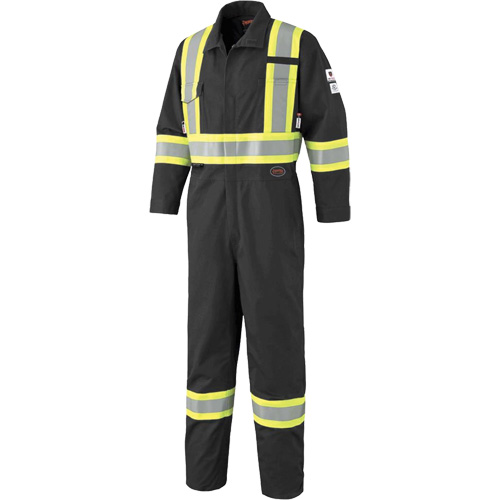 7702BKT FR-Tech&reg; Arc-Rated Coverall, Size 40 (Tall), Black, 10 cal/cm² Sécurité Médic