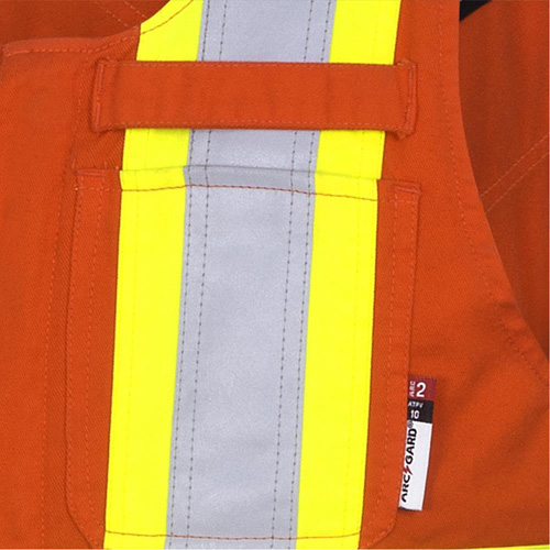 7712 FR-Tech&reg; Flame-Resistant Overalls, Small, High Visibility Orange Sécurité Médic