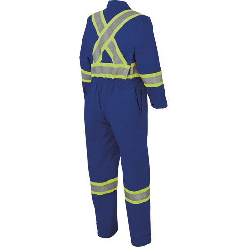 7706 FR-Tech&reg; Flame-Resistant Coverall with Leg Zippers, Size 36, Royal Blue, 9.7 cal/cm² Sécurité Médic