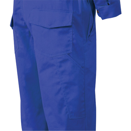 7706T FR-Tech&reg; Flame-Resistant Coverall with Leg Zippers, Size 40 (Tall), Royal Blue, 9.7 cal/cm² Sécurité Médic