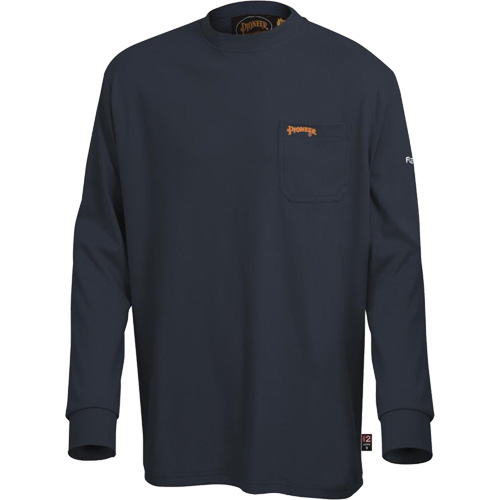 333 Flame-Resistant Long-Sleeved Shirt, Small, Navy Blue Sécurité Médic