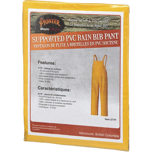 577P Salopette Storm Master, Petit, Polyester/PVC, Jaune Sécurité Médic