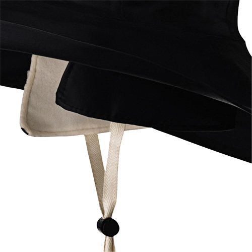 D5050 Chapeau Sou'wester traditionnel noir Dry King, Petit, Noir, Caoutchouc Sécurité Médic