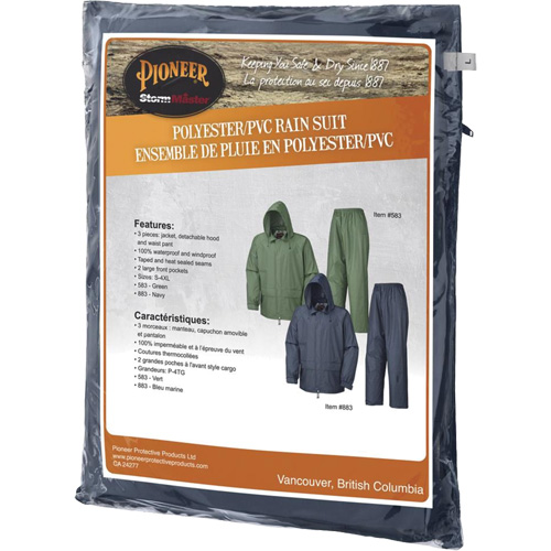 583 V&ecirc;tements imperm&eacute;ables, Polyester/PVC, Petit, Vert Sécurité Médic