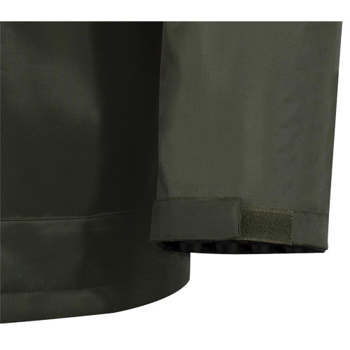 D8120J Manteau &agrave; capuchon ind&eacute;chirable Nailhead pour planteur d'arbres, Polyester/PVC, T-petit, Vert Sécurité Médic