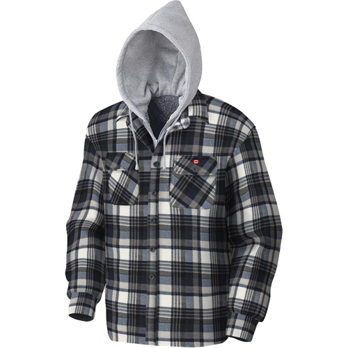 415BG Quilted Hooded Shirt, Men's, X-Small, Multi-Colour Sécurité Médic