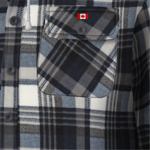 415BG Quilted Hooded Shirt, Men's, X-Small, Multi-Colour Sécurité Médic