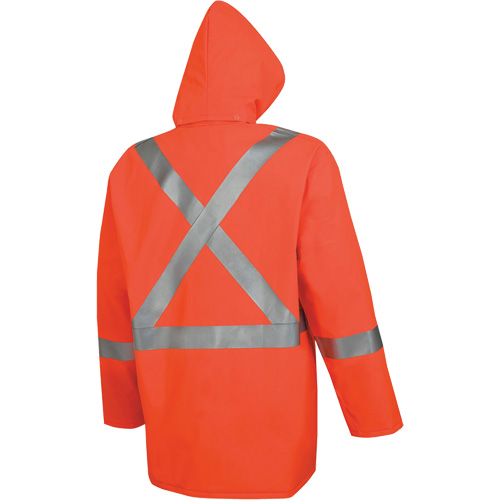 576J Veste de pluie ignifuge haute visibilit&eacute;, Petit, Orange haute visibilit&eacute; Sécurité Médic