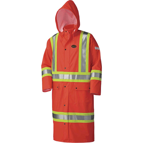 5896 Manteau long imperm&eacute;able et ignifuge, Petit, Orange haute visibilit&eacute; Sécurité Médic