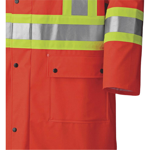 5896 Manteau long imperm&eacute;able et ignifuge, Petit, Orange haute visibilit&eacute; Sécurité Médic