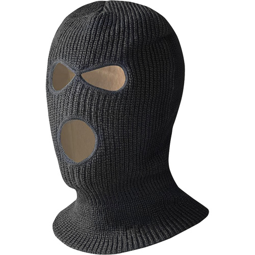 5560A Cagoule doubl&eacute;e &agrave; trois trous, Noir Sécurité Médic