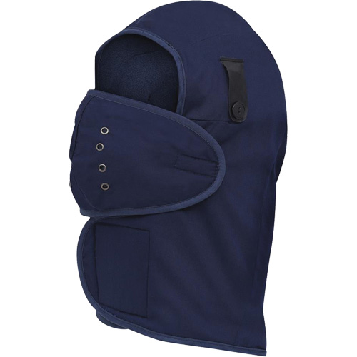 565N Long-Necked Hardhat Liner, Fleece Lining, One Size, Navy Blue Sécurité Médic