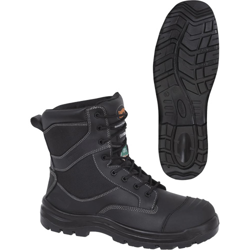 1050 Bottes de s&eacute;curit&eacute; composites noires, Cuir, Taille 14, Imperm&eacute;able Sécurité Médic