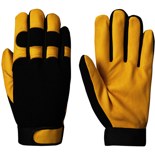 890 Mechanic's Style Ergonomic Gloves, Grain Goatskin Palm, Size Small Sécurité Médic