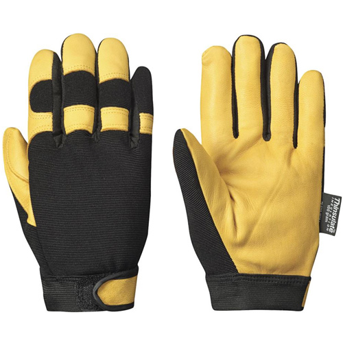 891 Gants ergonomiques isol&eacute;s de m&eacute;canicien, Paume Cuir fleur de ch&egrave;vre, Taille Petit Sécurité Médic