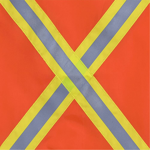 353 Drapeau avec bande r&eacute;fl&eacute;chissante, Polyester Sécurité Médic
