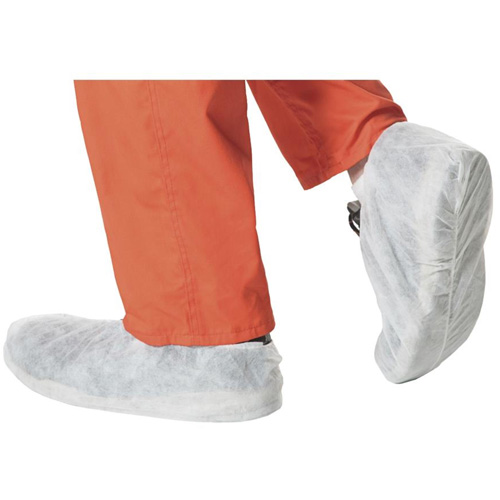2022 Disposable Shoe Covers, One Size, Polypropylene, White Sécurité Médic