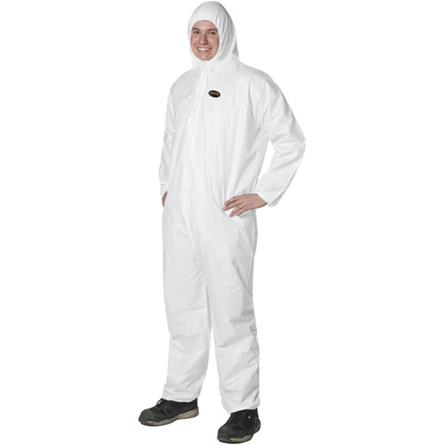 2055 Disposable Coveralls, Small, White, Microporous Sécurité Médic