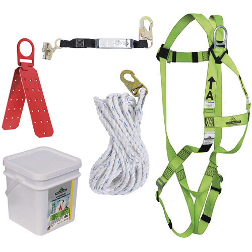 RK4-50 Ensemble de protection contre les chutes, Trousses pour couvreur de toit Sécurité Médic