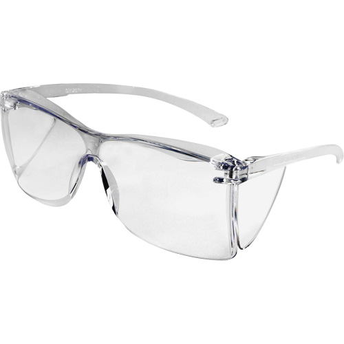 Guest-Gard OTG Safety Glasses, Clear Lens, ANSI Z87+/Meets/Exceeds CSA Z94.3 Sécurité Médic
