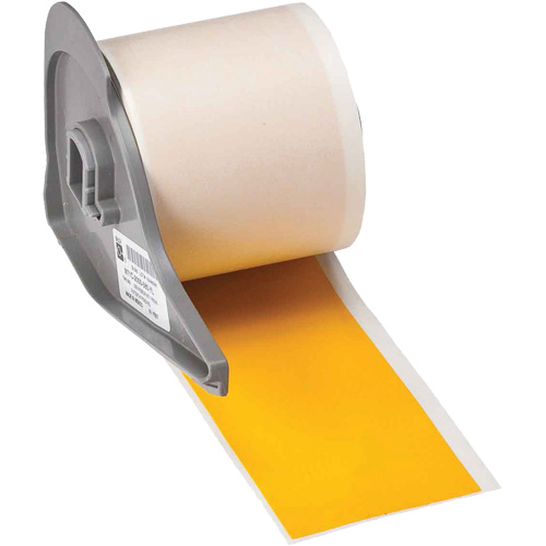 All-Weather Permanent Adhesive Label Tape, Vinyl, Yellow, 2" Width Sécurité Médic