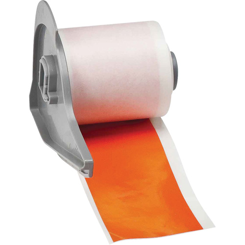 Ruban adh&eacute;sif permanent toutes saisons pour &eacute;tiquettes, Vinyle, Orange, Largeur de 2" Sécurité Médic
