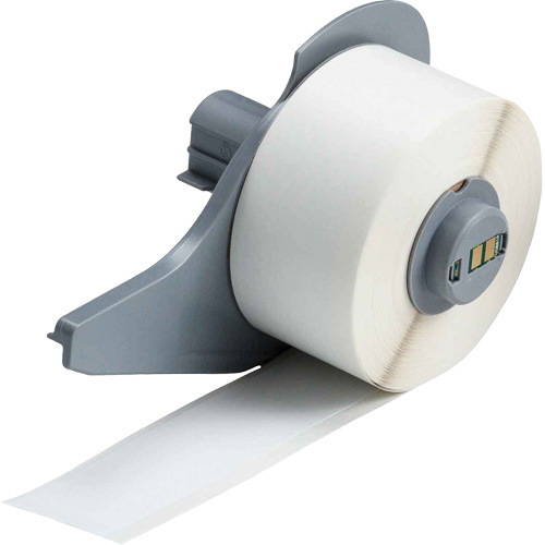 All-Weather Permanent Adhesive Label Tape, Vinyl, White, 1" Width Sécurité Médic