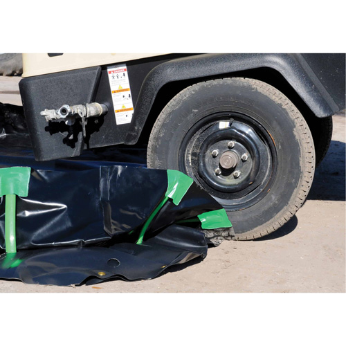 Berme Ultra-Containment Berm, Capacit&eacute; 269 gal. US, 6' la x 6' lo x 12" h, Paroi &agrave; piquets Sécurité Médic