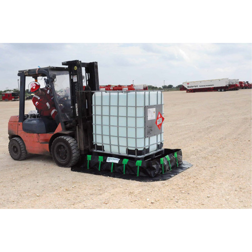 Berme Ultra-Containment Berm, Capacit&eacute; 269 gal. US, 6' la x 6' lo x 12" h, Paroi &agrave; piquets Sécurité Médic