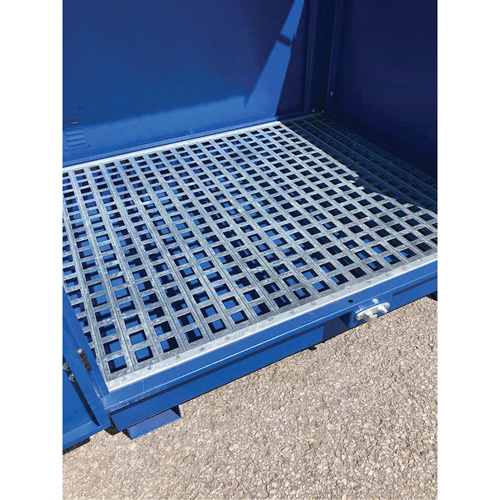 Ultra-Hard Top S4 Steel Spill Pallet, 61" L x 54.4" W x 52" H, 4700 lbs. Load Capacity Sécurité Médic